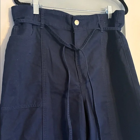 Loft wide leg cargo trouser pants business casual relaxed streetwear academia - Picture 3 of 9